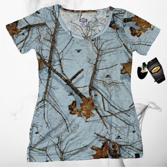 NWT Women’s Yukon Gear Burnout Mossy Oak XL Short Sleeved T-Shirt - Picture 2 of 5